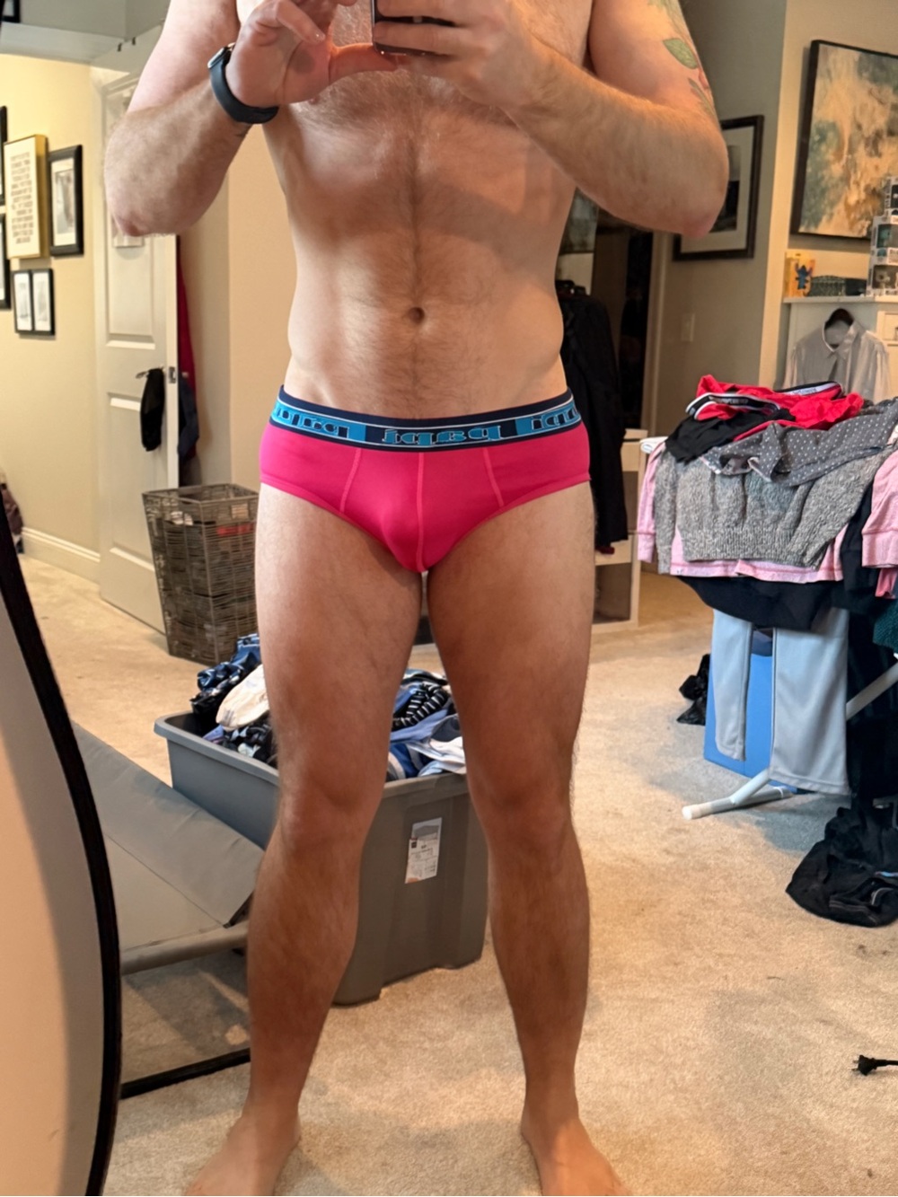 Men's Pink Papi Brief XL - Picture 2 of 3